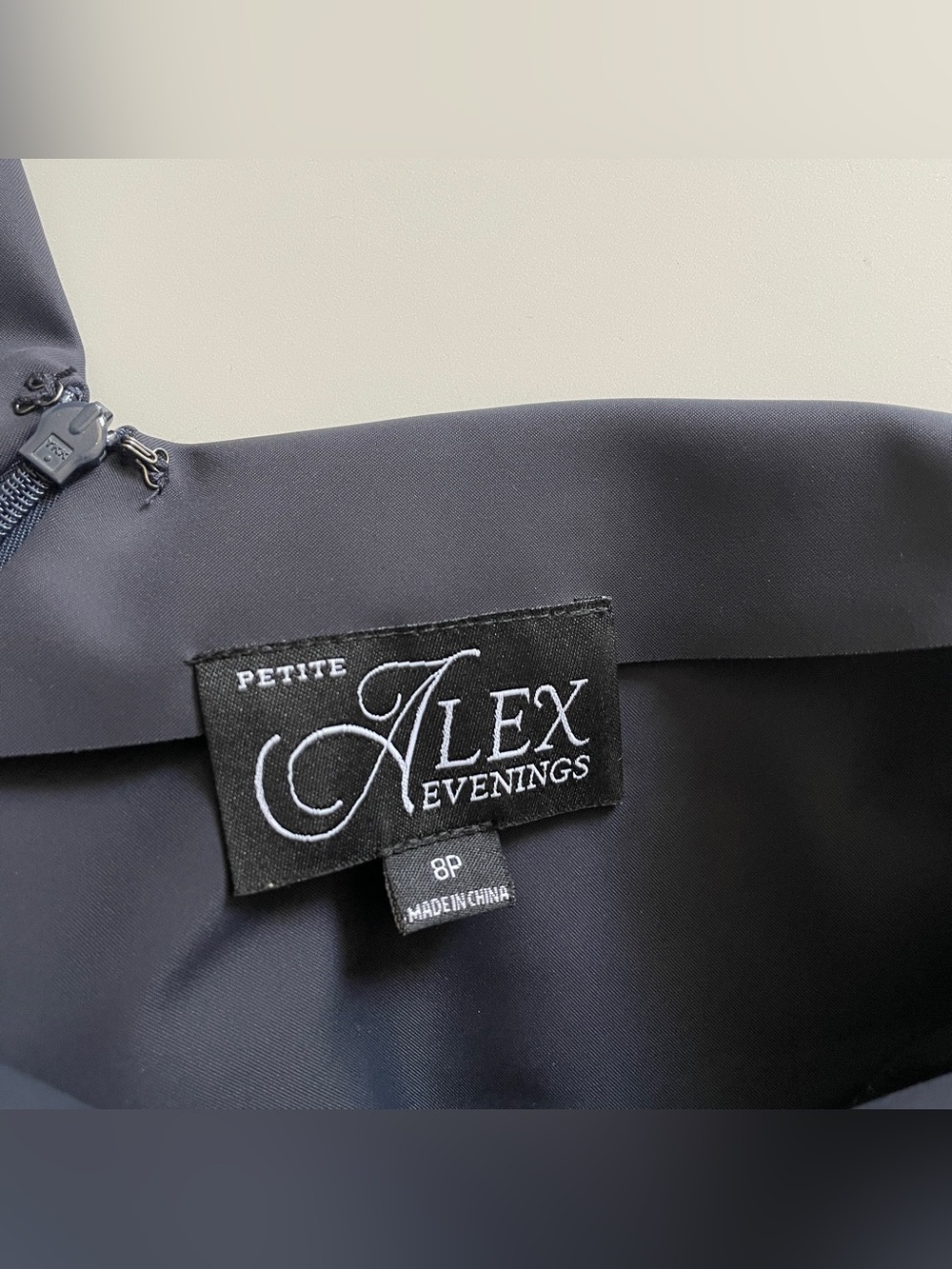 Alex Evenings Elegant Black Wrap-Style Cocktail Dress Jewel Side Accent 8P Event - Picture 7 of 9